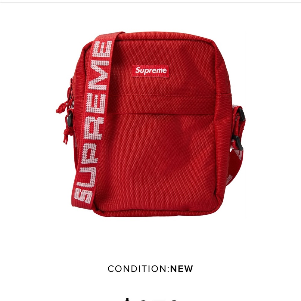 Supreme SS18 red shoulder bag